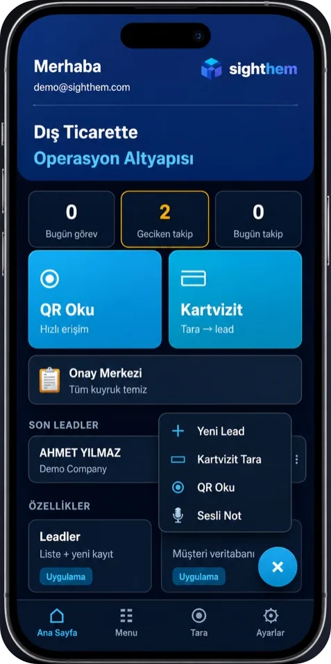 Sighthem mobil uygulaması