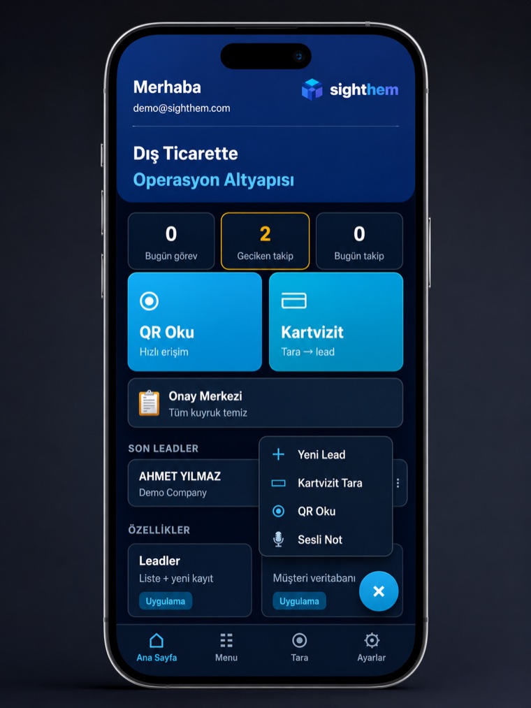 Sighthem mobil uygulaması